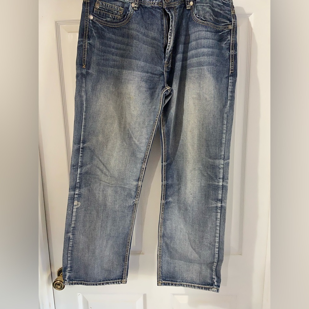 Mens AXEL MID WASH JEANS SIZE 38/32
